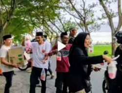 Ramadhan Seru, BPBD Bantaeng Gelar Bagi-Bagi Takjil dan Nobar Timnas