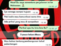 [HOAKS] Akun Whatsapp Mengatasnamakan Kabid Bina Marga PUPR Bantaeng