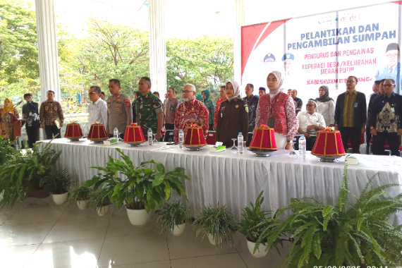 Wakil Bupati Bantaeng Lantik 536 Pengurus Koperasi Desa/Kelurahan Merah Putih