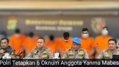 Polri Tetapkan 6 Oknum Anggota Yanma Mabes Polri sebagai Tersangka