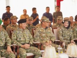 Gubernur Sulsel dan Kepala Badan Cadangan Nasional Buka Latsamil Komcad di Gowa