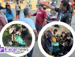 Nyemplung ke Sungai, Bupati Bantaeng Pungut Sampah Plastik