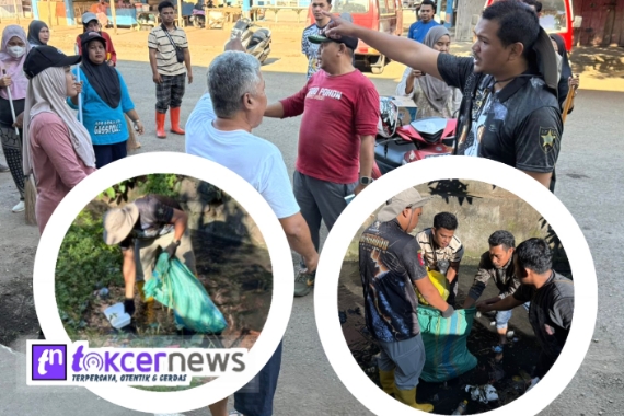 Nyemplung ke Sungai, Bupati Bantaeng Pungut Sampah Plastik