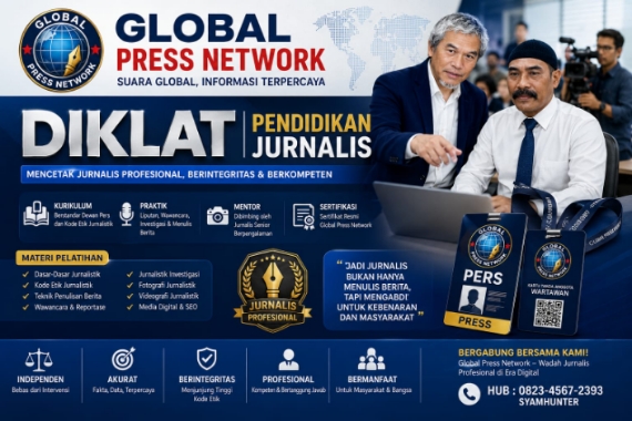 GPN Gelar Pelatihan Menulis Berita Sistematis dan Sertifikasi Jurnalistik Hukum