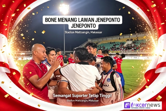 Imbang 2-2, Bone Singkirkan Jeneponto Lewat Adu Penalti