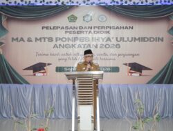Hadiri Pelepasan Ponpes Ihya’ Ulumiddin, Wakil Bupati Bantaeng Ajak Siswa Terus Menuntut Ilmu
